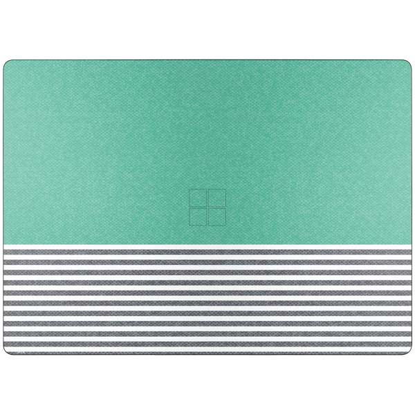 Teal and Grey Stripes Surface Laptop 7 15in Skin