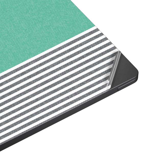 Teal and Grey Stripes Surface Laptop 7 15in Skin