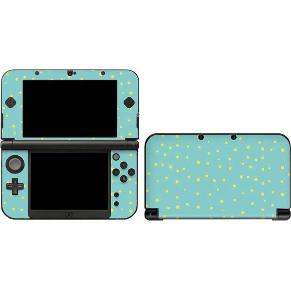 Teal and Yellow Polka Dots Nintendo Skins