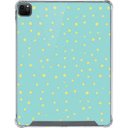 Teal and Yellow Polka Dots iPad Cases