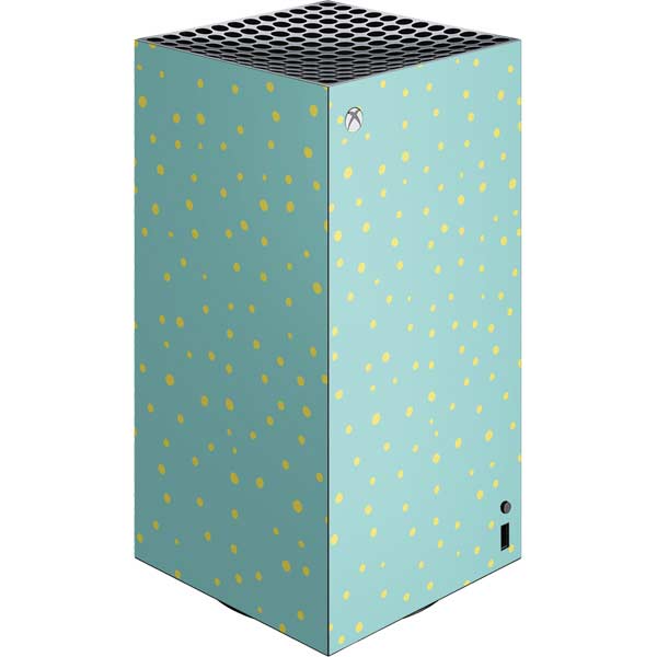 Teal and Yellow Polka Dots Xbox Series X Skins