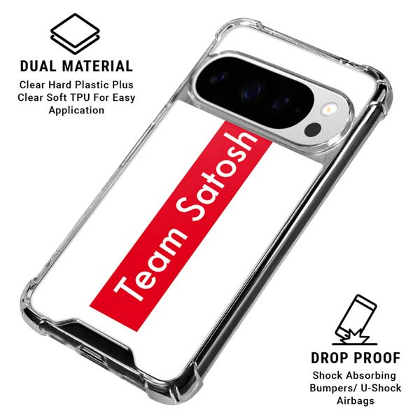 Team Satoshi Google Pixel 10 Pro XL Clear Case