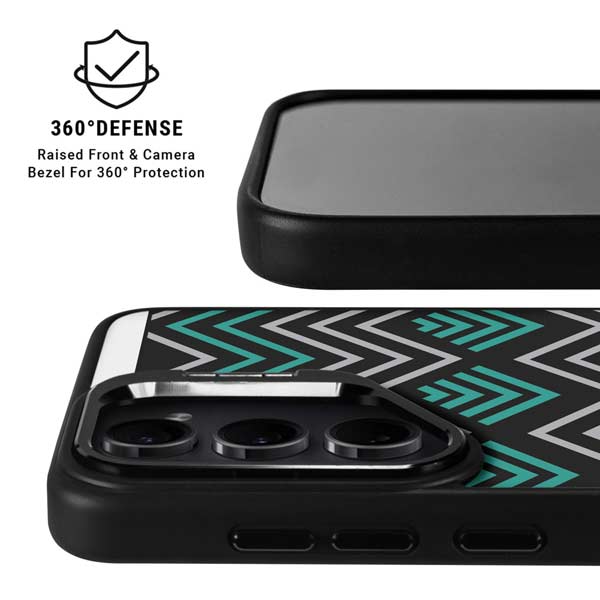 Techno Chevron Galaxy S26 Ultra Kickstand Case