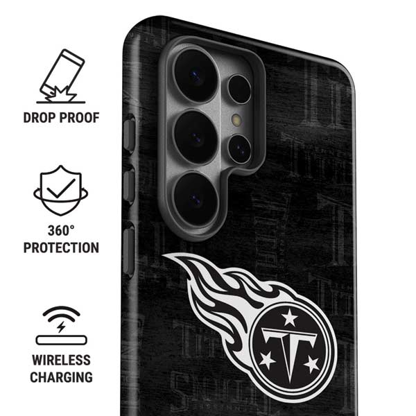 NFL Tennessee Titans Black & White Galaxy S26 Ultra Impact Case