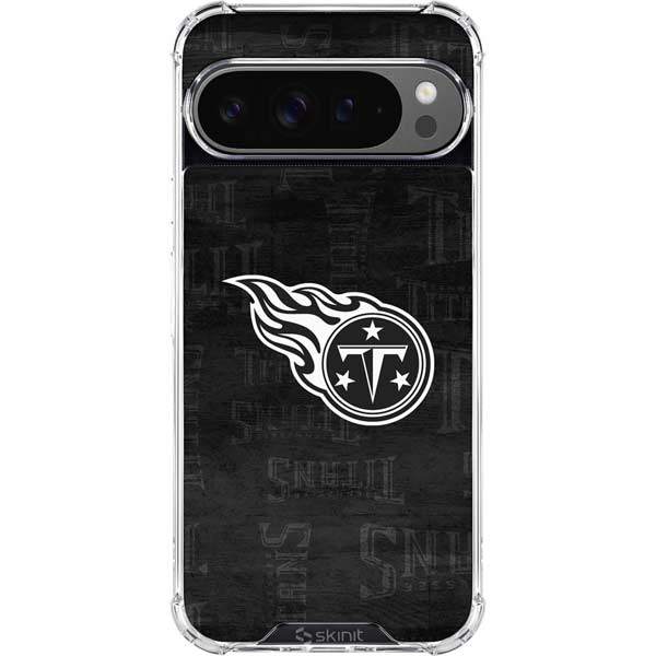 NFL Tennessee Titans Black & White Google Pixel 10 Pro XL Clear Case
