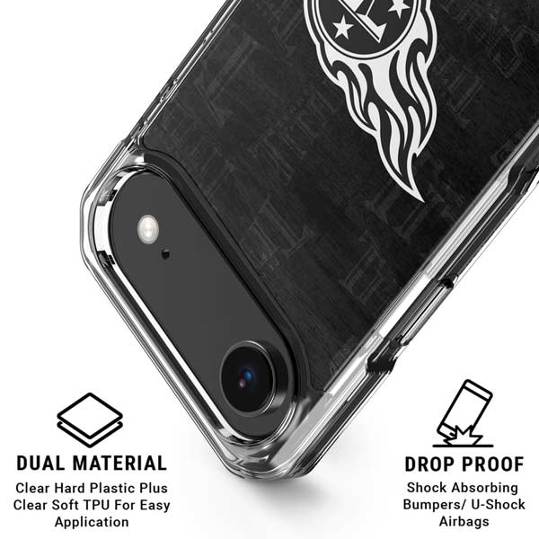 NFL Tennessee Titans Black & White iPhone 17 Air Clear Case