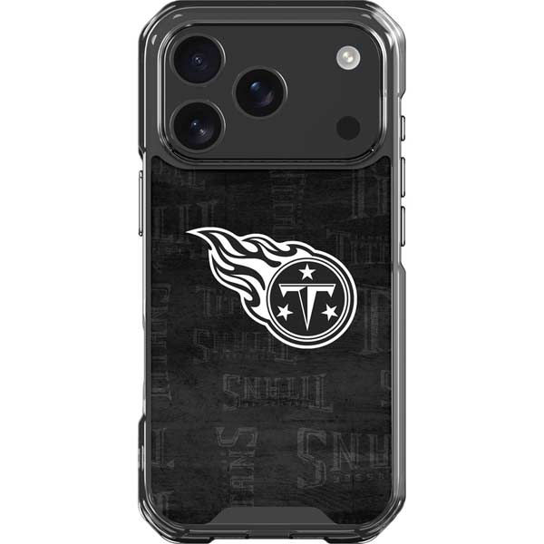 NFL Tennessee Titans Black & White iPhone 17 Pro Clear Case