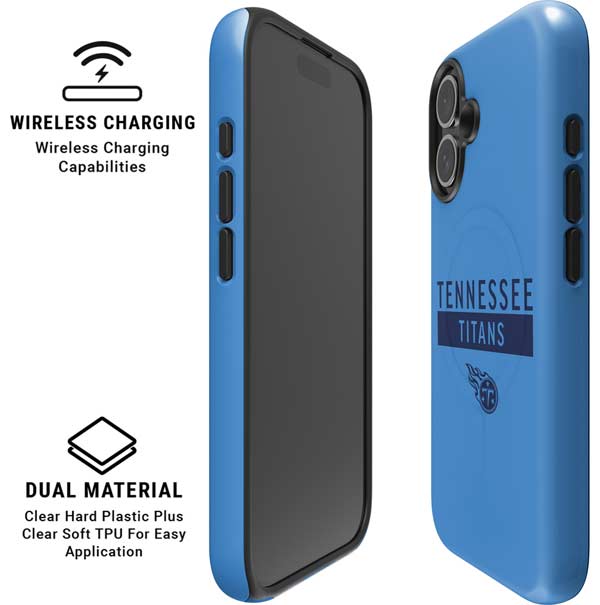 NFL Tennessee Titans Blue Performance Series iPhone 16 Magsafe Impact Case
