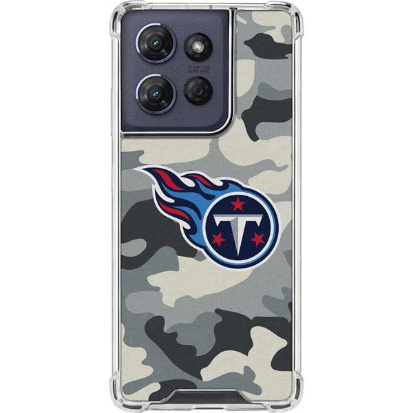 NFL Tennessee Titans Camo Moto G Power 5G (2025) Clear Case