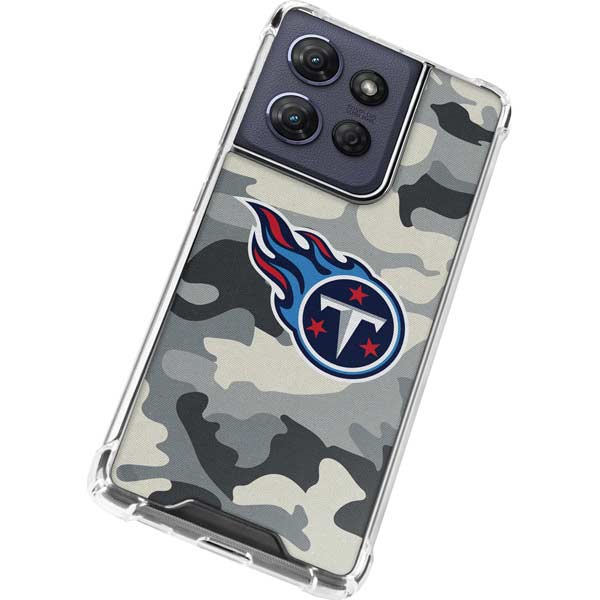 NFL Tennessee Titans Camo Moto G Power 5G (2025) Clear Case