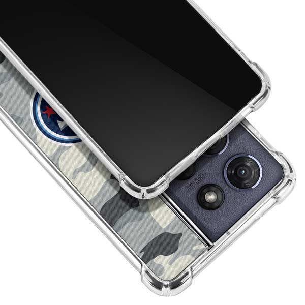 NFL Tennessee Titans Camo Moto G Power 5G (2025) Clear Case
