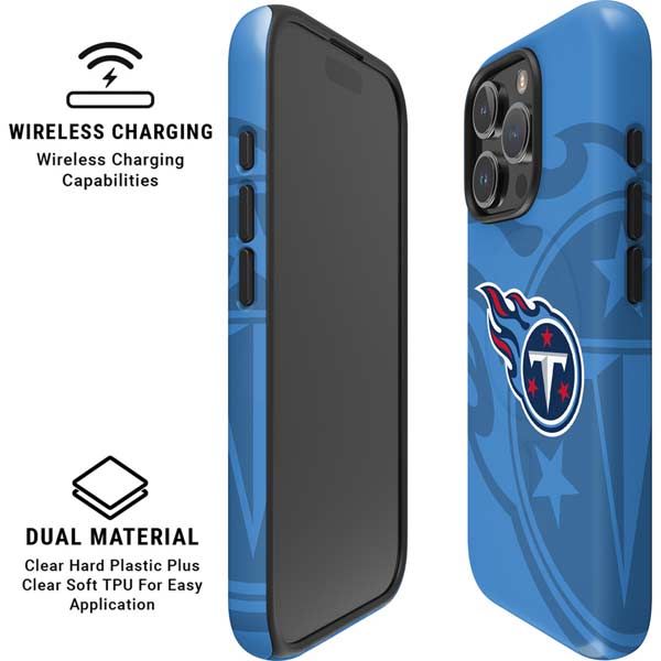 NFL Tennessee Titans Double Vision iPhone 16 Pro Max Magsafe Impact Case