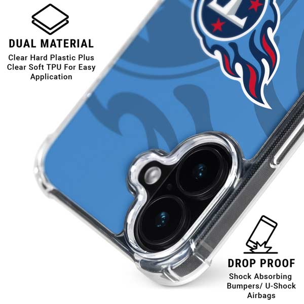 NFL Tennessee Titans Double Vision iPhone 17 Clear Case