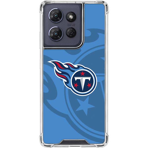 NFL Tennessee Titans Double Vision Moto G 5G (2025) Clear Case