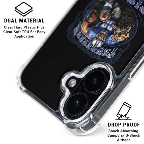 Liquid Blue NFL Tennessee Titans Running Back iPhone 17 Clear Case