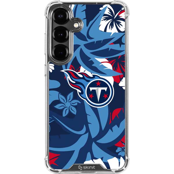 NFL Tennessee Titans Tropical Print Galaxy S26 Clear Case