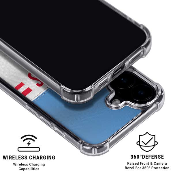 NFL Tennessee Titans White Striped iPhone 17 MagSafe Case