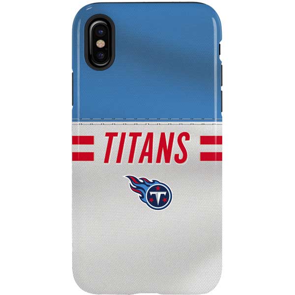 NFL Tennessee Titans White Striped iPhone XS Pro Case