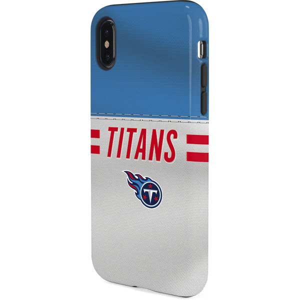 NFL Tennessee Titans White Striped iPhone XS Pro Case