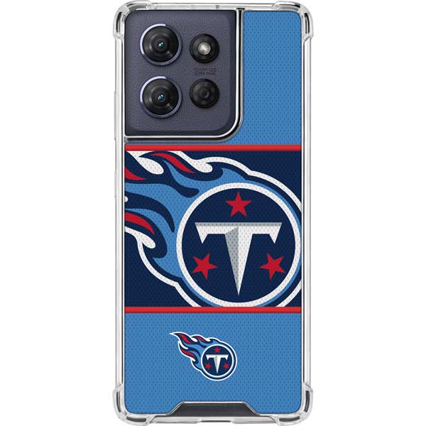 NFL Tennessee Titans Zone Block Moto G 5G (2025) Clear Case