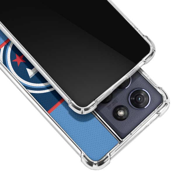 NFL Tennessee Titans Zone Block Moto G 5G (2025) Clear Case