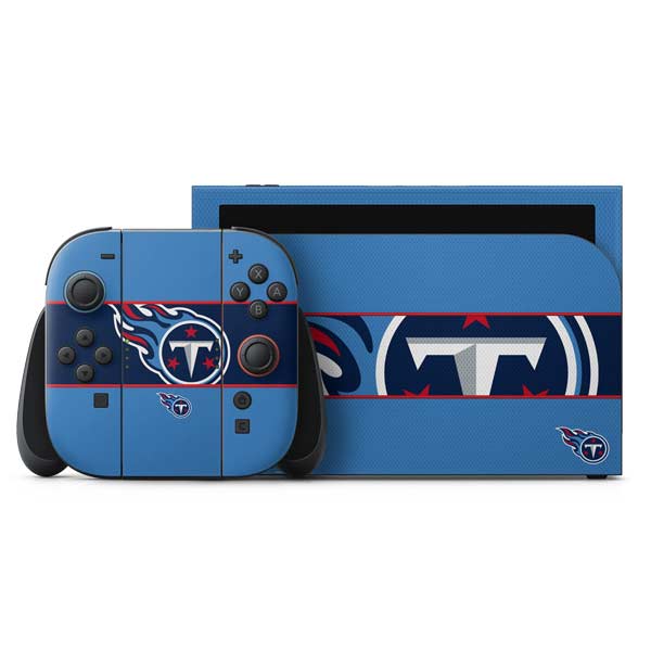 NFL Tennessee Titans Zone Block Nintendo Switch 2 (2025) with Joy-Con Skin