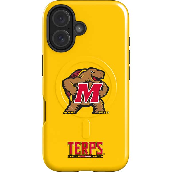 University of Maryland Terps Yellow iPhone 16 Magsafe Impact Case
