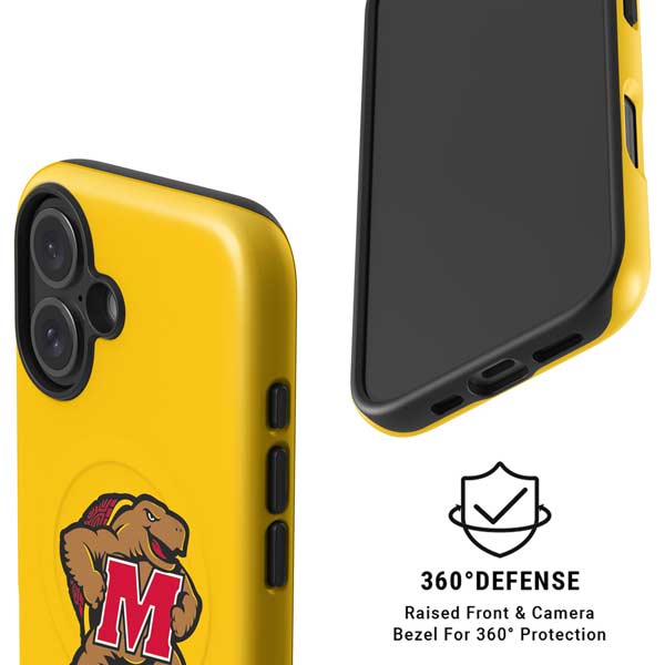 University of Maryland Terps Yellow iPhone 16 Magsafe Impact Case