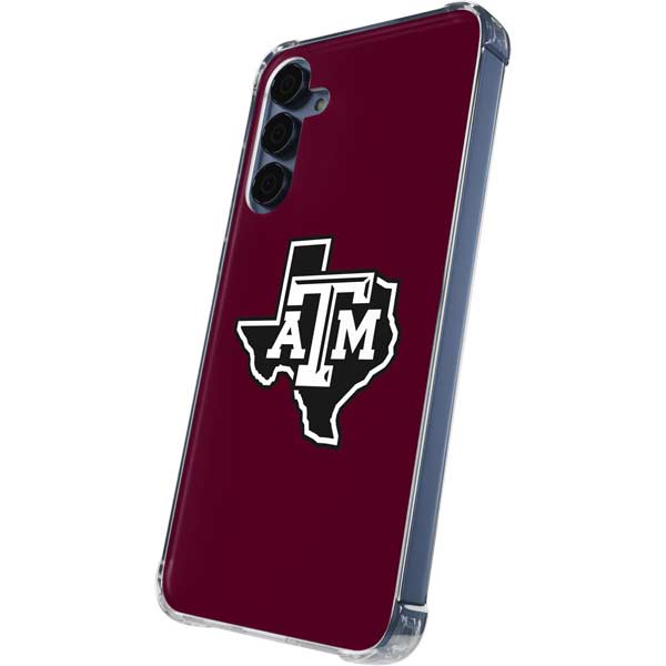 Texas A&M University Black Logo Galaxy A35 5G Clear Case