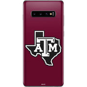 Texas A&M University Black Logo Galaxy S10 Plus Skin