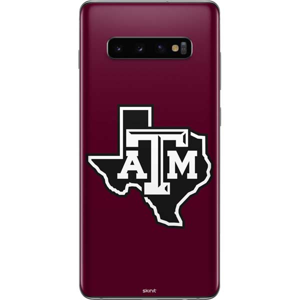 Texas A&M University Black Logo Galaxy S10 Plus Skin