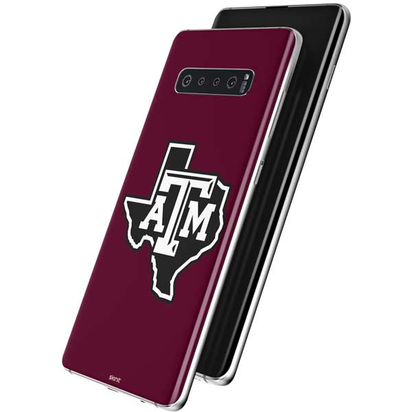 Texas A&M University Black Logo Galaxy S10 Plus Skin