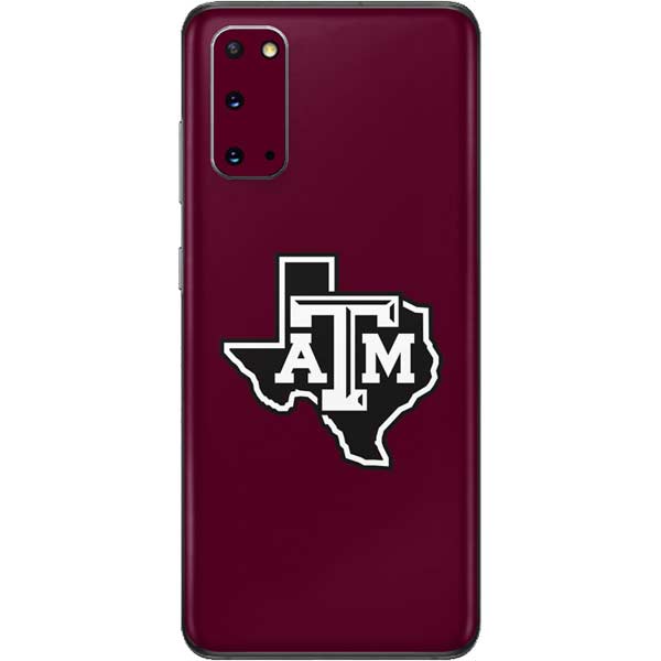 Texas A&M University Black Logo Galaxy S20 Skin