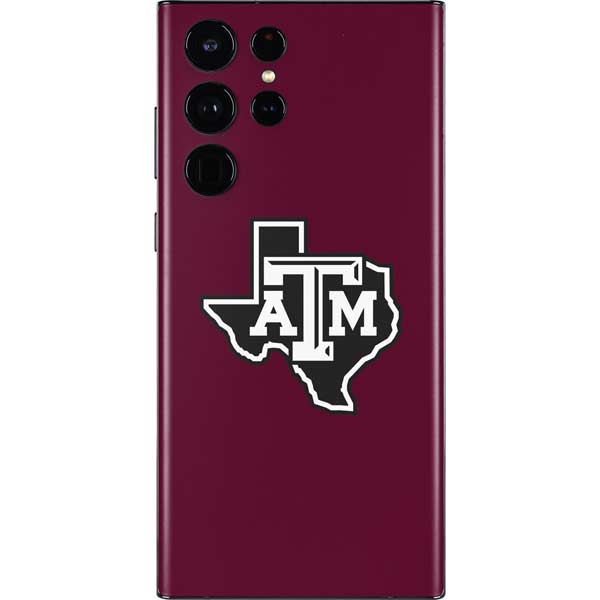 Texas A&M University Black Logo Galaxy S22 Ultra Skin