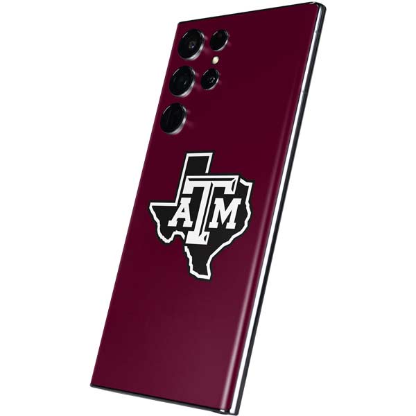 Texas A&M University Black Logo Galaxy S22 Ultra Skin