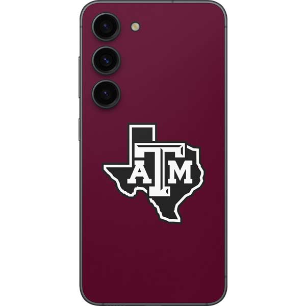 Texas A&M University Black Logo Galaxy S23 Skin