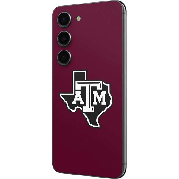 Texas A&M University Black Logo Galaxy S23 Skin