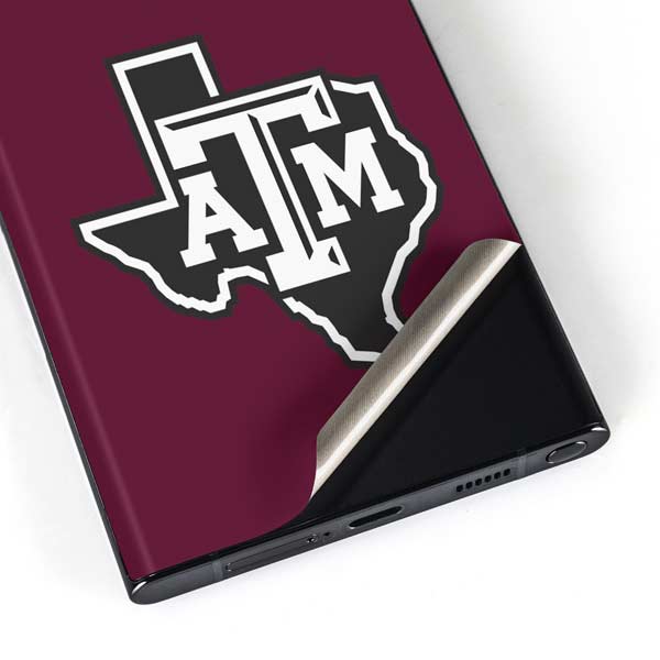Texas A&M University Black Logo Galaxy S23 Ultra Skin