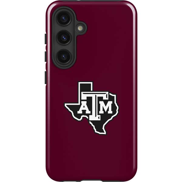 Texas A&M University Black Logo Galaxy S25 Impact Case