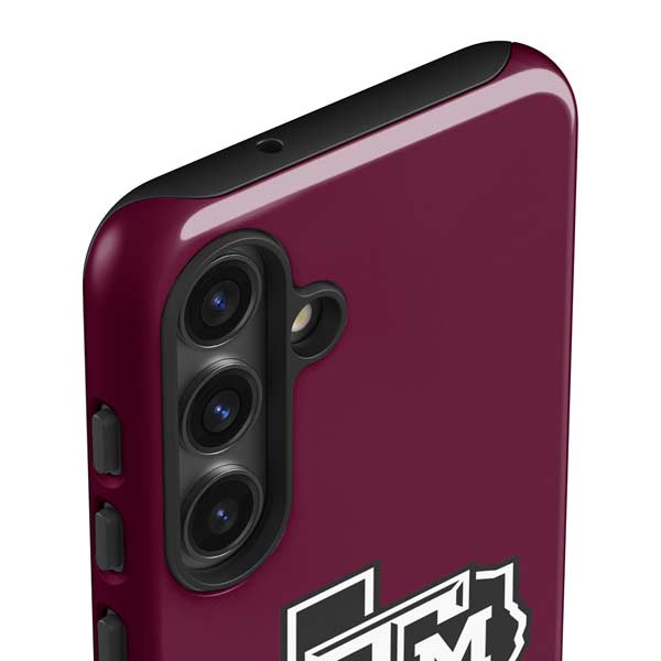 Texas A&M University Black Logo Galaxy S25 Impact Case