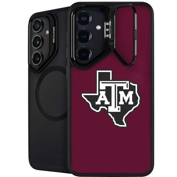 Texas A&M University Black Logo Galaxy S25 Plus Kickstand Case