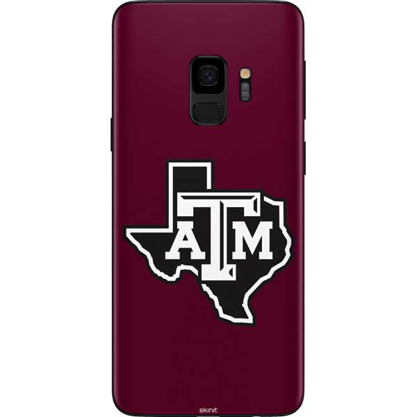 Texas A&M University Black Logo Galaxy S9 Skin