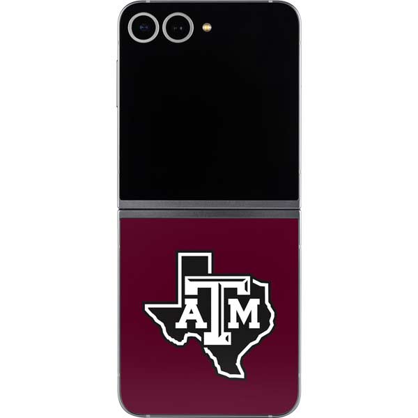 Texas A&M University Black Logo Galaxy Z Flip6 Skin