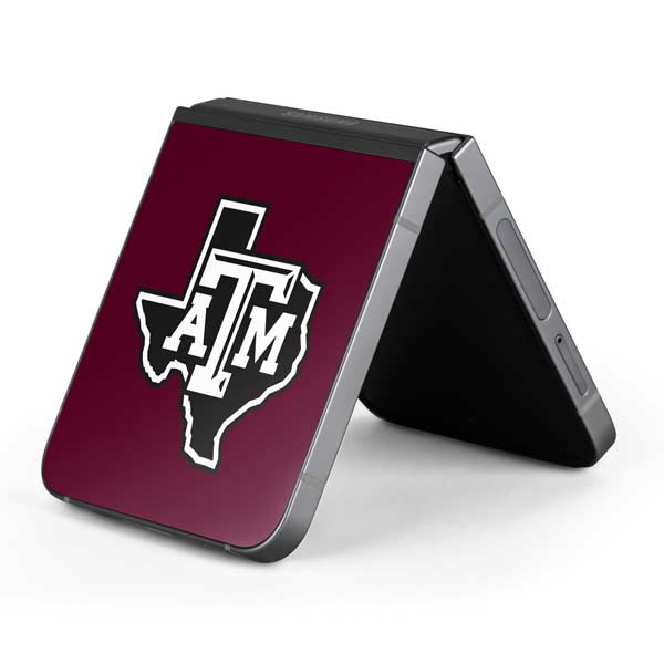 Texas A&M University Black Logo Galaxy Z Flip6 Skin