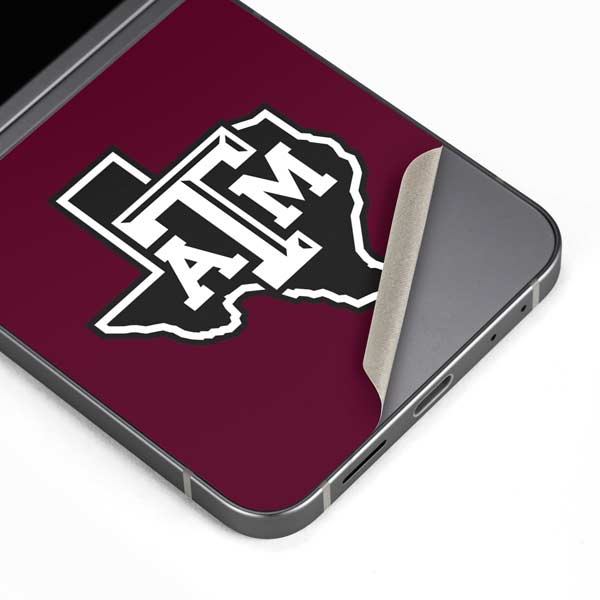 Texas A&M University Black Logo Galaxy Z Flip6 Skin
