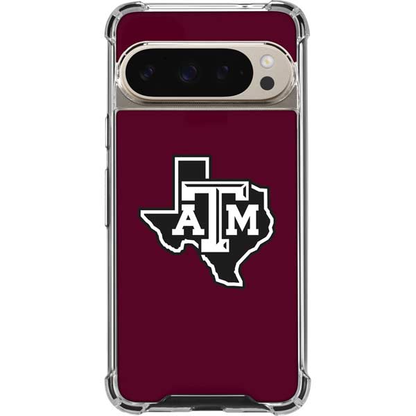 Texas A&M University Black Logo Google Pixel 9 Pro XL Clear Case