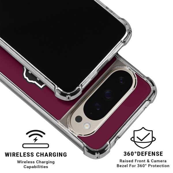 Texas A&M University Black Logo Google Pixel 9 Pro XL Clear Case