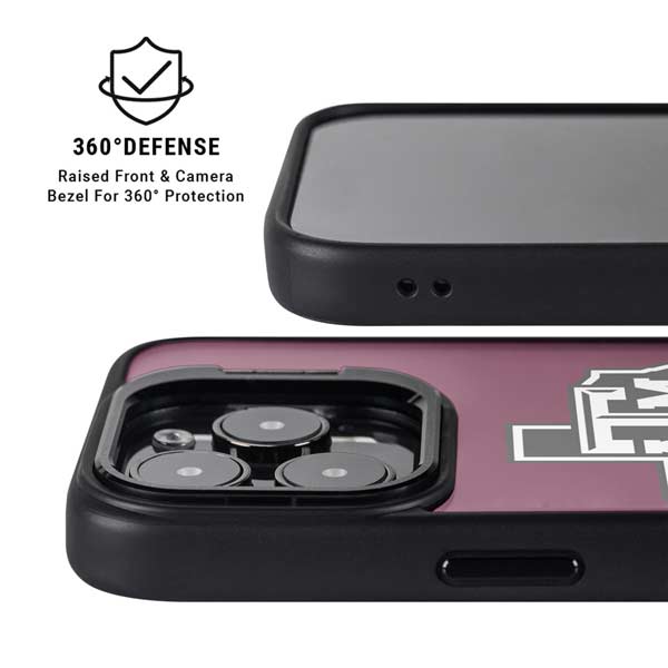 Texas A&M University Black Logo iPhone 14 Pro Kickstand Case