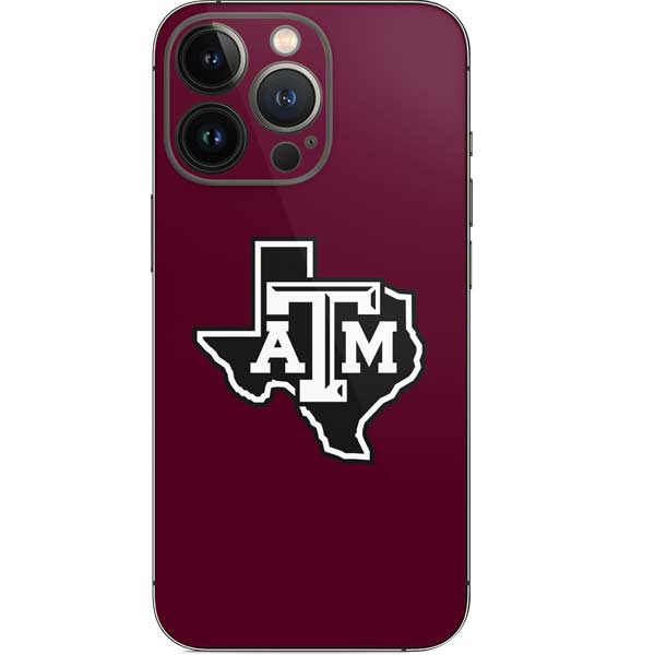 Texas A&M University Black Logo iPhone 15 Pro Skin