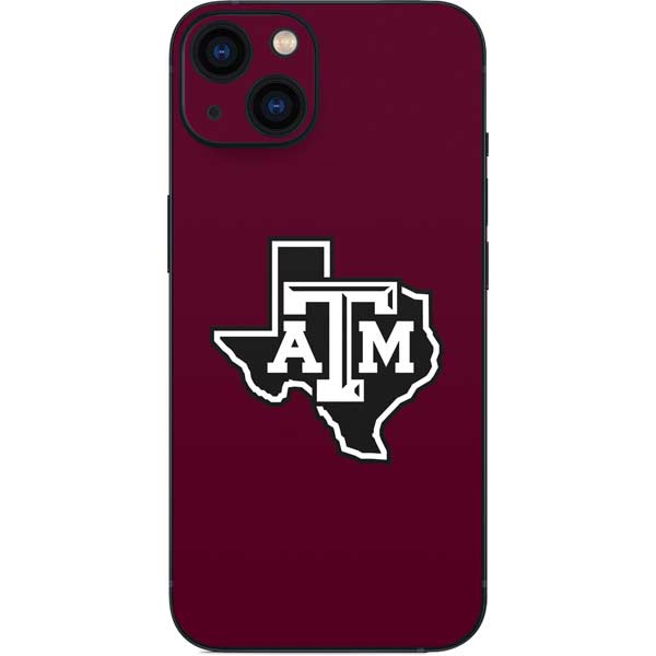 Texas A&M University Black Logo iPhone 15 Skin